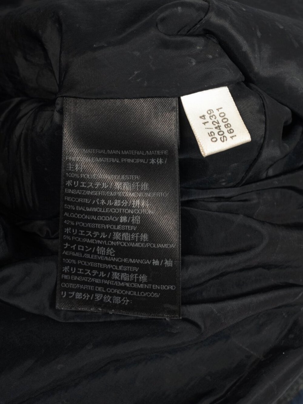 Y-3 AW14 Runway Navy & Black Mixed-Media Bomber Jacket - Picture 11 of 13